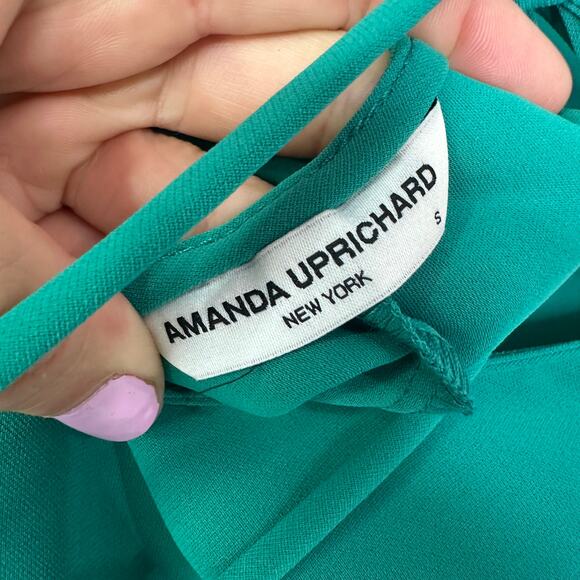 Amanda Uprichard Fabianna Asymmetrical Dress in Atlantis Size Small - Picture 3 of 8